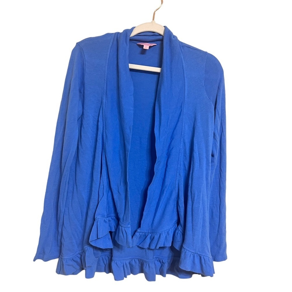 Lilly Pulitzer Blue Cardigan Size Medium